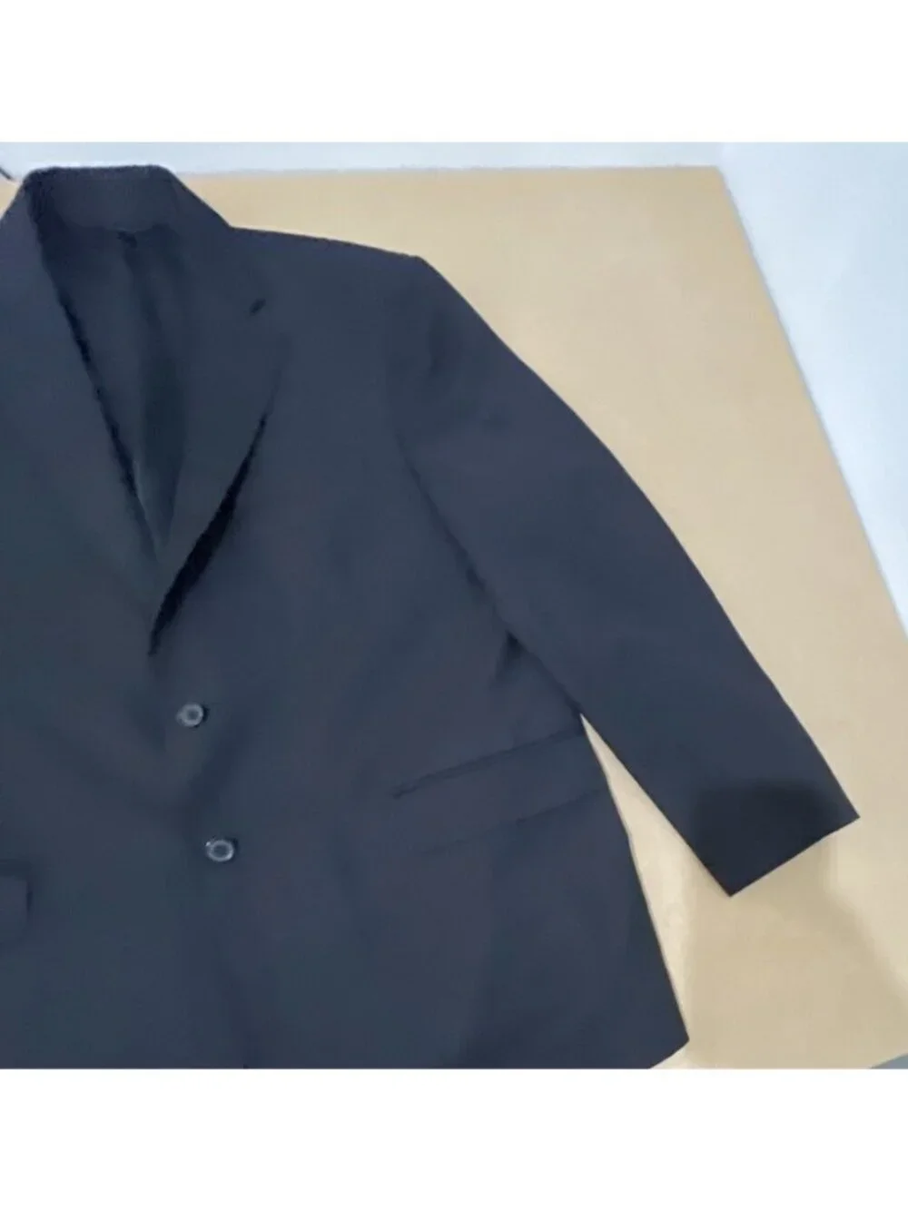 Ermenegildo Zegna Traveller Wool Silk Sport Coat Blazer Black Striped Mens 42R
